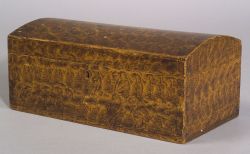 Putty Painted Pine Dome-top Document Box